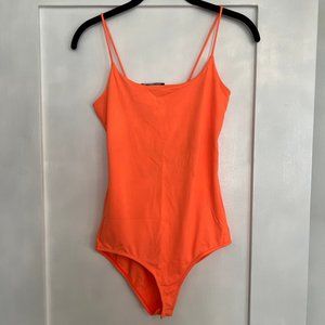 Neon Orange Bodysuit from Zara